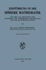 Einfuhrung in Die Hoehere Mathematik af Anton Hossner