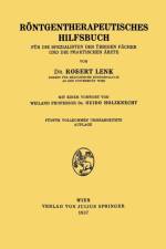 Roentgentherapeutisches Hilfsbuch af Guido Holzknecht