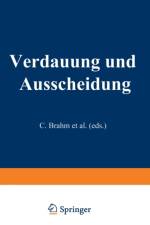 Verdauung Und Ausscheidung af E Mangold