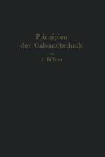 Prinzipien Der Galvanotechnik af Jean Billiter