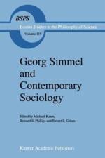 Georg Simmel and Contemporary Sociology