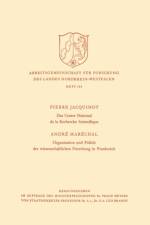 Centre National de la Recherche Scientifique / Organisation Und Politik Der Wissenschaftlichen Forschung in Frankreich af Pierre Jacquinot