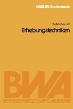 Erhebungstechniken af Goetz Schmidt