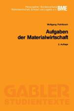 Aufgaben Der Materialwirtschaft af Wolfgang Pahlitzsch