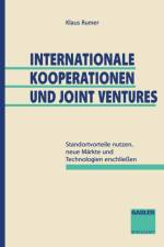 Internationale Kooperationen Und Joint Ventures