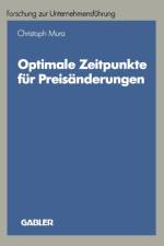 Optimale Zeitpunkte Fur Preisanderungen af Christoph Mura