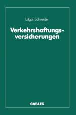 Verkehrshaftungsversicherungen af Dr Edgar Schneider