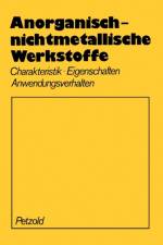 Anorganisch-Nichtmetallische Werkstoffe af A Petzold