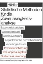 Statistische Methode Fur Die Zuverlassigkeitsanalyse af G Hartler