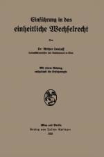 Einfuhrung in Das Einheitliche Wechselrecht af Arthur Lenhoff