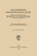 Allgemeine Sinnesphysiologie af Vrjoe Renqvist-Reenpaa