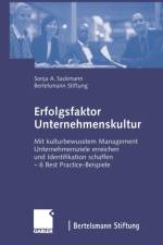 Erfolgsfaktor Unternehmenskultur af Sonja Sackmann