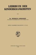Lehrbuch Der Kinderkrankheiten af Heinrich Lehndorff