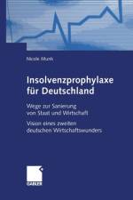 Insolvenzprophylaxe Fur Deutschland af Nicole Munk