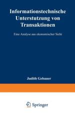 Informationstechnische Unterstutzung Von Transaktionen