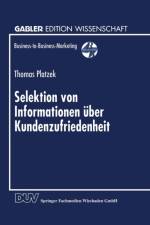 Selektion Von Informationen UEber Kundenzufriedenheit