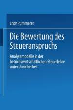 Bewertung Des Steueranspruches af Erich Pummerer