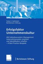 Erfolgsfaktor Unternehmenskultur af Sonja Sackmann
