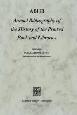 ABHB Annual Bibliography of the History of the Printed Book and Libraries