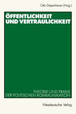 Offentlichkeit und Vertraulichkeit