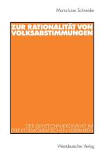 Zur Rationalitat von Volksabstimmungen af Maria-Luise Schneider