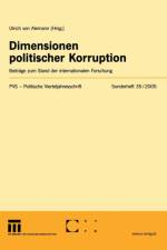 Dimensionen Politischer Korruption