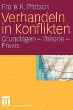 Verhandeln in Konflikten af Frank R Pfetsch