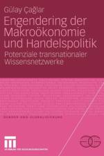 Engendering Der Makrooekonomie Und Handelspolitik af Gulay Caglar