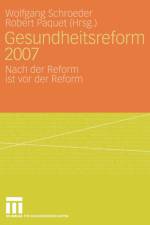 Gesundheitsreform 2007