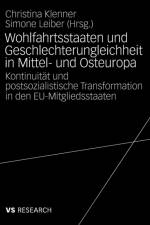 Wohlfahrtsstaaten Und Geschlechterungleichheit in Mittel- Und Osteuropa
