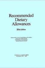 Recommended Dietary Allowances af Subcommittee on the Tenth Edition of the Recommended Dietary Allowances