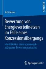 Bewertung Von Energieverteilnetzen Im Falle Eines Konzessionsubergangs af Jens Meier