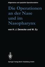 Operationen an Der Nase Und Im Nasopharynx af Hans Joachim Denecke