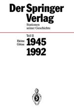 Der Springer-Verlag af Heinz Goetze