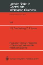 Frequency Domain Properties of Scalar and Multivariable Feedback Systems af James S. Freudenberg