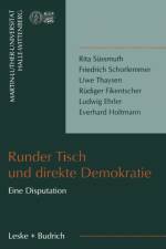 Runder Tisch Und Direkte Demokratie