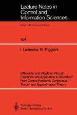 Differential and Algebraic Riccati Equations with Application to Boundary/Point Control Problems: Continuous Theory and Approximation Theory af Irena Lasiecka