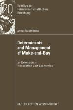 Determinants and Management of Make-And-Buy af Anna Krzeminska