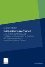 Corporate Governance af Michael Metten