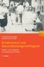 Kinderarmut Und Generationengerechtigkeit