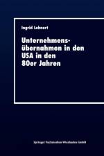 Unternehmensubernahmen in Den USA in Den 80er Jahren