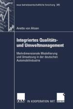 Integriertes Qualitats- Und Umweltmanagement af Anette Ahsen