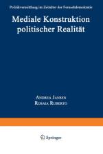 Mediale Konstruktion Politischer Realitat af Andrea Janßen