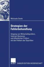 Strategien Der Fehlerbehandlung af Michaela Donle