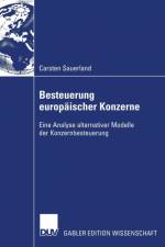 Besteuerung Europaischer Konzerne af Carsten Sauerland