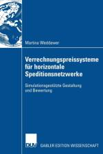 Verrechnungspreissysteme Fur Horizontale Speditionsnetzwerke af Martina Weddewer