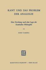 Kant und das Problem der Analogie af Sueo Takeda