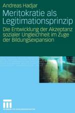 Meritokratie ALS Legitimationsprinzip af Andreas (University of Luxembourg) Hadjar