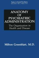 Anatomy of Psychiatric Administration af Milton Greenblatt