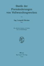 Statik Der Formanderungen Von Vollwandtragwerken af Leopold Herzka